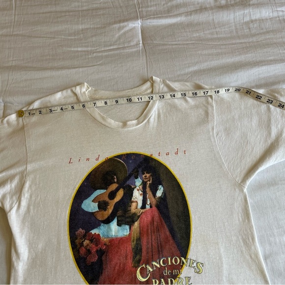 VTG Rare Linda Ronstadt 1988 Canciones de mi Padre Single Stitch Concert Tee Lrg - Picture 9 of 16